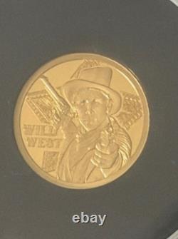 2024 Cook Islands 1/2 gram Gold Proof Wild West Billy The Kid