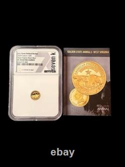 2024 Cook Islands $5 West Virginia Black Bear 1/2 Gram Gold Coin. 9999 Fine GOLD
