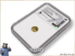 2024 Delaware Grey Fox 1/2 gram gold PF 70 Ultra Cameo NGC Cook Is. $5