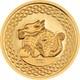 2024 Mongolian 1000 Torpor, Year Of The Dragon 0.5gram 9999 Gold Coin Withcap&coa
