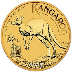 2024 P Australia Gold Kangaroo 1/4 oz $25 BU