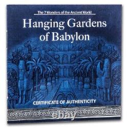 2024 Solomon Islands 100 gram Silver Antique Gardens of Babylon