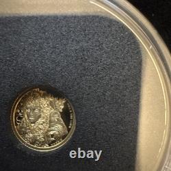 2024 Una & the Lion 1/2 gram 999.9 gold proof coin from The East India Company