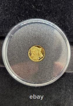 2024 Una & the Lion 1/2gram 999.9 gold proof coin from The East India Company