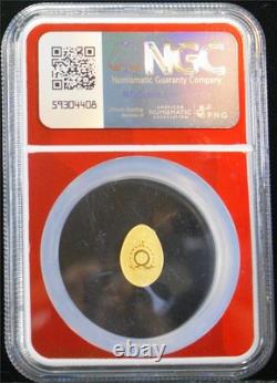 2025 $1 1 Gram. 999 Rare Reverse Proof Gold Niue Golden Goose Egg NGC PF 70 FDOI