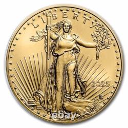 2025 1/10th oz $5 Gold American Eagle Coin BU