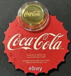 2025 1.2 Gram Pure Gold Niue Coca-Cola Bottle Cap Coin Awesome Coke Collectable