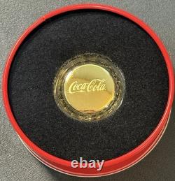 2025 1.2 Gram Pure Gold Niue Coca-Cola Bottle Cap Coin Awesome Coke Collectable