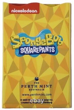 2025 1 Gram GOLD SPONGEBOB SQUAREPANTS PCGS MS70 Gold Shield Label Bar