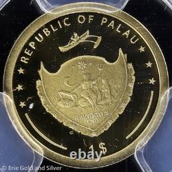 2025 $1 Palau Proof 1 g Gold Luck Four Leaf Clover Coin PCGS PR 70 DCAM
