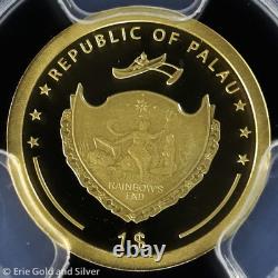 2025 $1 Palau Proof Gold 1 GRAM Four Leaf Clover PCGS PR 69 DCAM