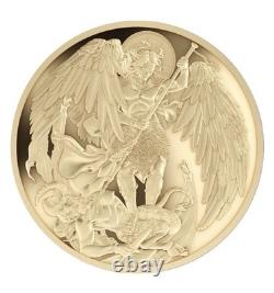2025 $2 Archangel Michael. 5 Gram. 999 Fine Gold Coin by T&S Coin