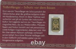 2025 $20 Oglala Lakota Sioux 0.5gm Gold Dreamcatcher bar, Assay Card. VeryRare