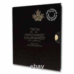 2025 25x 1 gram Gold Maple Leafs Maplegram25T (In Assay Sleeve)