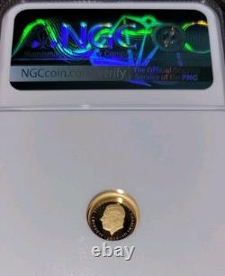 2025 Aldemey NGC PF69 40th Anniversary Titanic Coin ½G. 9999 Gold Coin