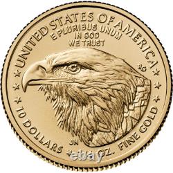 2025 American Gold Eagle 1/4 oz $10 BU