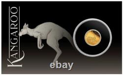 2025 Australia Mini Roo $2 0.5 Gram. 9999 Pure Gold Proof coin in card Kangaroo