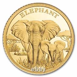 2025 Burundi 1/2 Gram Gold Elephant Proof (In Blister Pack) 2025 Burundi 1/2 Gram Gold Elephant Proof (In Blister Pack)