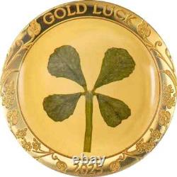 2025 CIT Good Luck Four-Leaf Clover 1 Gram Proof Gold In Capsule with Coa