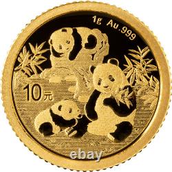 2025 China Panda 1 Gram Gold BU