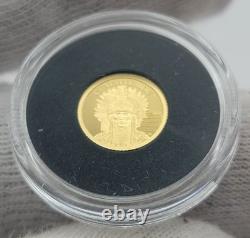 2025 Cook Islands Cuahtemoc. 5 gram Gold Proof Coin Aztec Empire 5000 Mintage