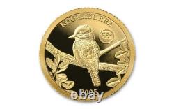 2025 Fiji Kookaburra 0.5g Gold in Card