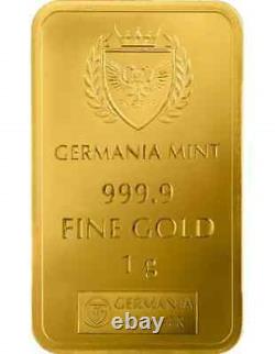 2025 Germania Mint 1 Gram Gold Year Of The Snake In Assay 999.9 Fine