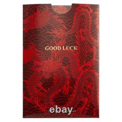 2025 Good Luck Yellow Dragon 5 Gram Gold Proof-Like Bar in Card
