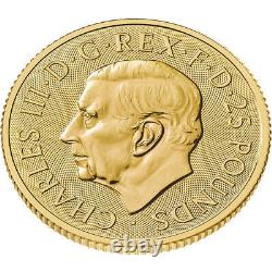 2025 Great Britain Gold Britannia £25 1/4 oz BU