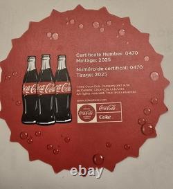 2025 Niue Coca-Cola Bottle Cap 1.2 Gram Gold Shaped Coin New in BOX