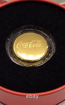 2025 Niue Coca-Cola Bottle Cap 1.2 Gram Gold Shaped Coin New in BOX