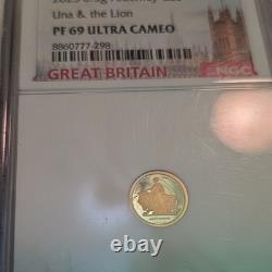 2025 Pf 69 Ultra Cameo Una And The Lion Gold Coin
