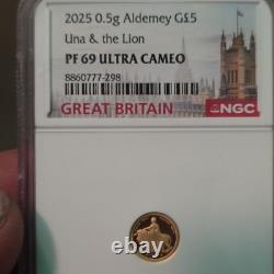 2025 Pf 69 Ultra Cameo Una And The Lion Gold Coin