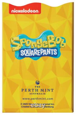 2025 SPONGEBOB SQUAREPANTS 1g. 9999 Gold Perth Mint Minted Bar