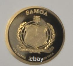 2025 Samoa $50 Tala. 5 Gram Gold In Memoriam of Pope Francis Proof Coin