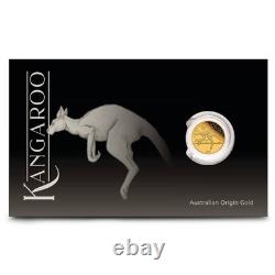 2026 1/2 Gram Proof Australian Gold Mini Roo Coin (In Card)