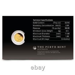 2026 1/2 Gram Proof Australian Gold Mini Roo Coin (In Card)