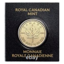 2026 1 Gram Gold Maple Leaf Coin In Maplegram Assay Card King CHarles Effigy