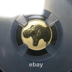 2026 1 Gram T-Rex Dinosaur Gold Coin Reverse Proof-70 BERT Gold NCG - #576C