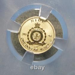 2026 1 Gram T-Rex Dinosaur Gold Coin Reverse Proof-70 BERT Gold NCG - #576C