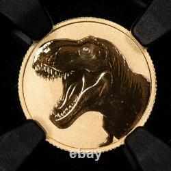 2026 $1 Niue 1 gram Gold Coin T-Rex Tyrannosaurus NGC Rev PF 70 G6383