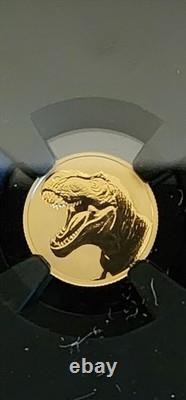 2026 $1 Niue Gold 1 Gram Tyrannosaurus Rex NGC REV PF 70