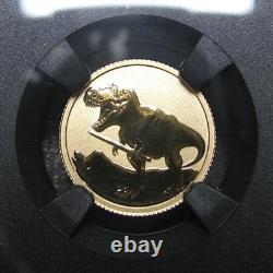 2026 1 gram & 2 Gram T-Rex Dinosaur Gold Coin Reverse Proof-70 Graded NCG #695C