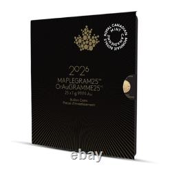 2026 25 Gram Canada Maple Leaf Gold Coin (25x1 Gram)