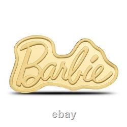 2026 5 Gram Solomon Islands Barbie Shaped Gold Coin (Proof-Like in Assay)