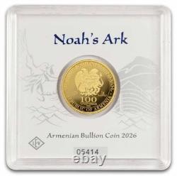 2026 Armenia 1 Gram Gold 100 Dram Noah's Ark
