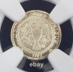 2026 Ascension Gold Doubloon 1/2 gram. 999 Fine Gold NGC MS 69 MATTE -167