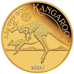 2026 Australia Kangaroo Mini Roo 0.5g Gold Proof Coin in Card