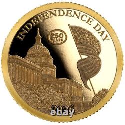 2026 Barbados Smallest Gold Independence Day 1/2 Gram Gold Proof Coin