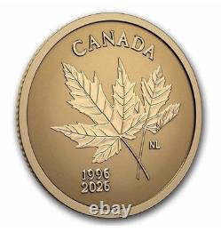 2026 Canada 30th Anniversary of Arboreal Emblem 0.5 g Gold Maple Leaf BOX COA